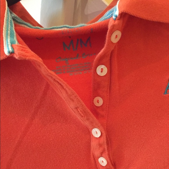 **SOLD**Aeropostale Orange Polo Top - Picture 2 of 6